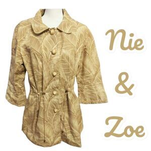 NIE & Zoe Size XL jacket cream and tan